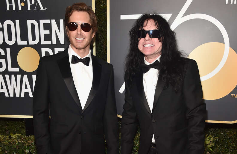 tommy wiseau at the 2018 golden globes