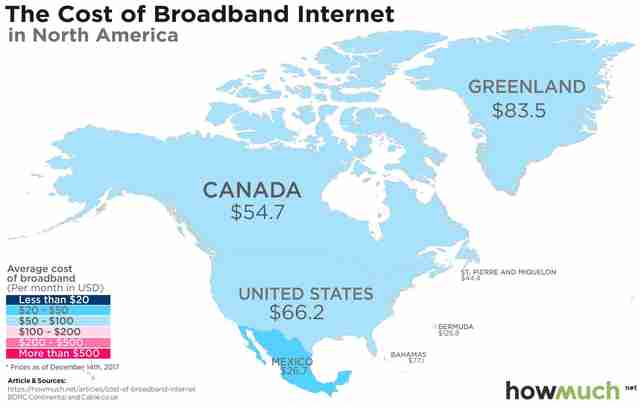 How Much Does Hargray Internet Cost How Much Internet Costs In Every Country - Thrillist