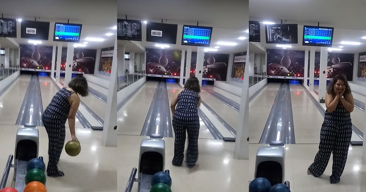 Bowling Accident Results in Smashed TV (Video) Thrillist