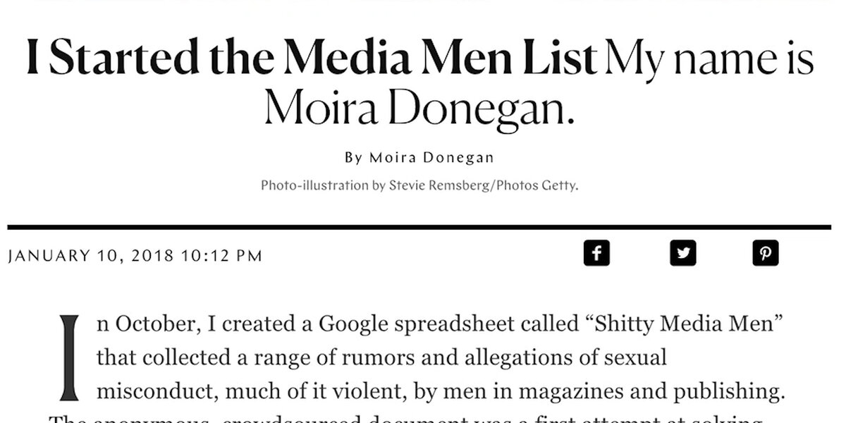 Moira Donegan Reveals She Started The Shtty Media Men List Videos Nowthis 1024