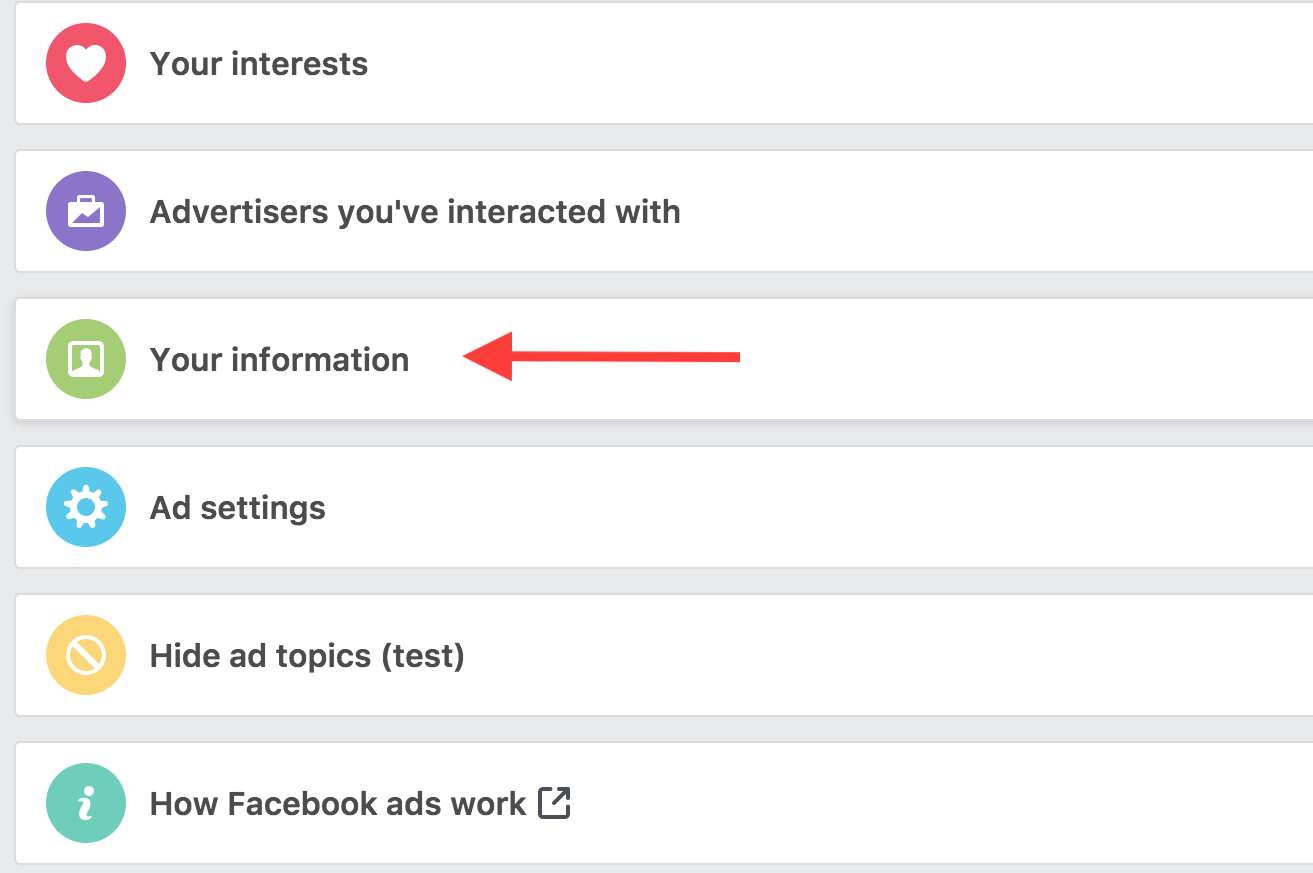 facebook ad preferences page