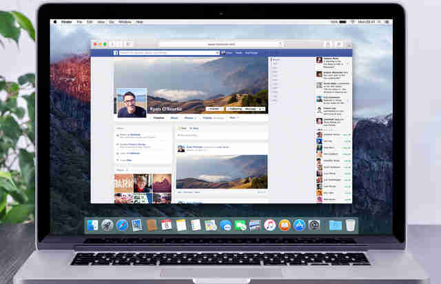 facebook on macbook