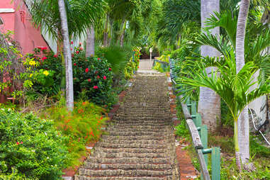 The 99 steps in Charlotte Amalie, St. Thomas