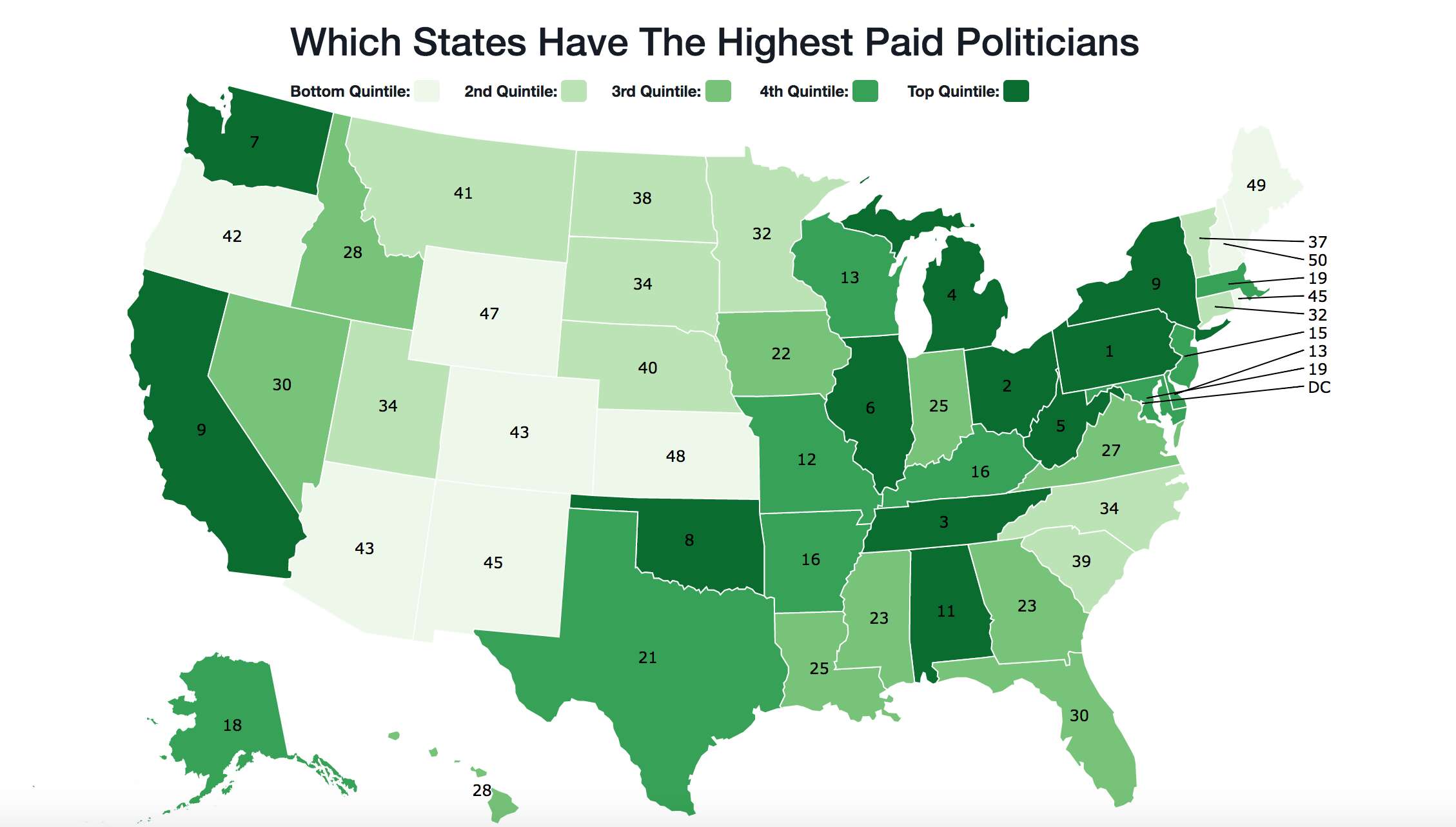 How Much Does a Politician Make? Map Shows Highest Paid Politicians ...