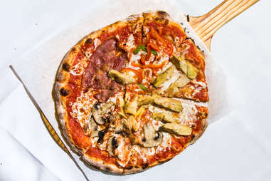 brick oven pizza from Da Nico