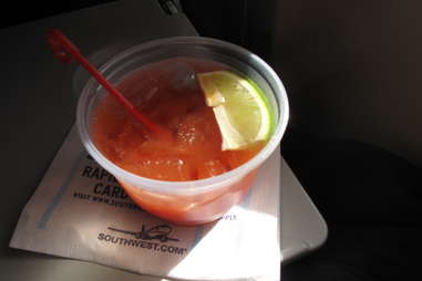 bloody mary on plane