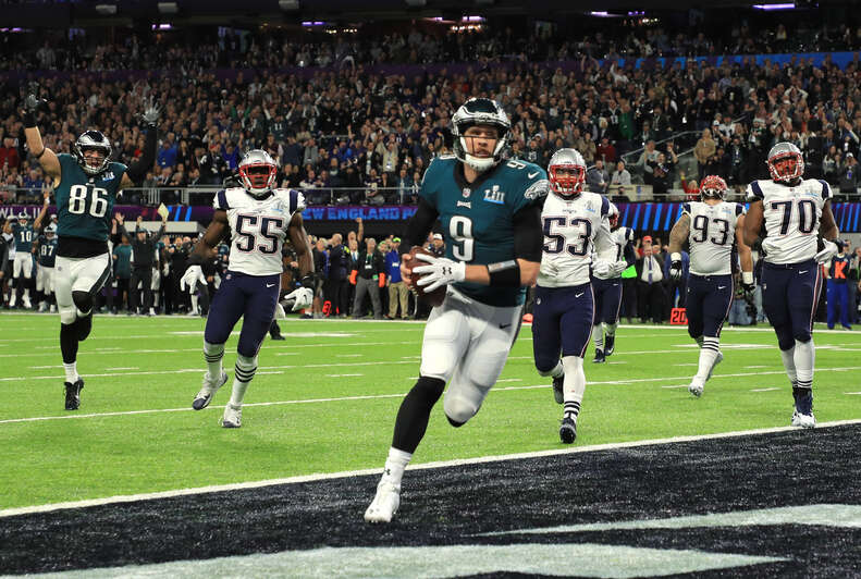 super bowl lii nick foles td catch