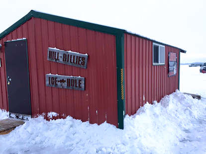 Hillbillies Ice Hole is a Fishing Bar on Lake Lida in Minnesota - Thrillist