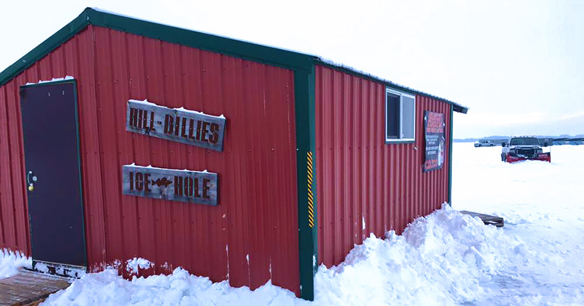 Hillbillies Ice Hole is a Fishing Bar on Lake Lida in Minnesota - Thrillist