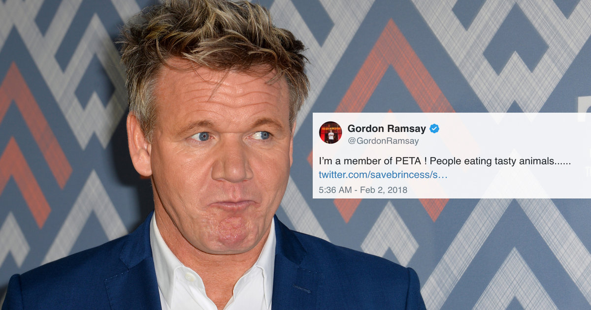 Gordon Ramsay Pisses Off Vegas & Gets Into Twitter Fight With PETA ...