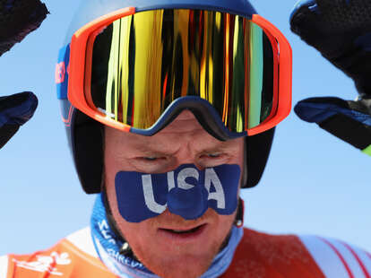 Winter Olympics face tape
