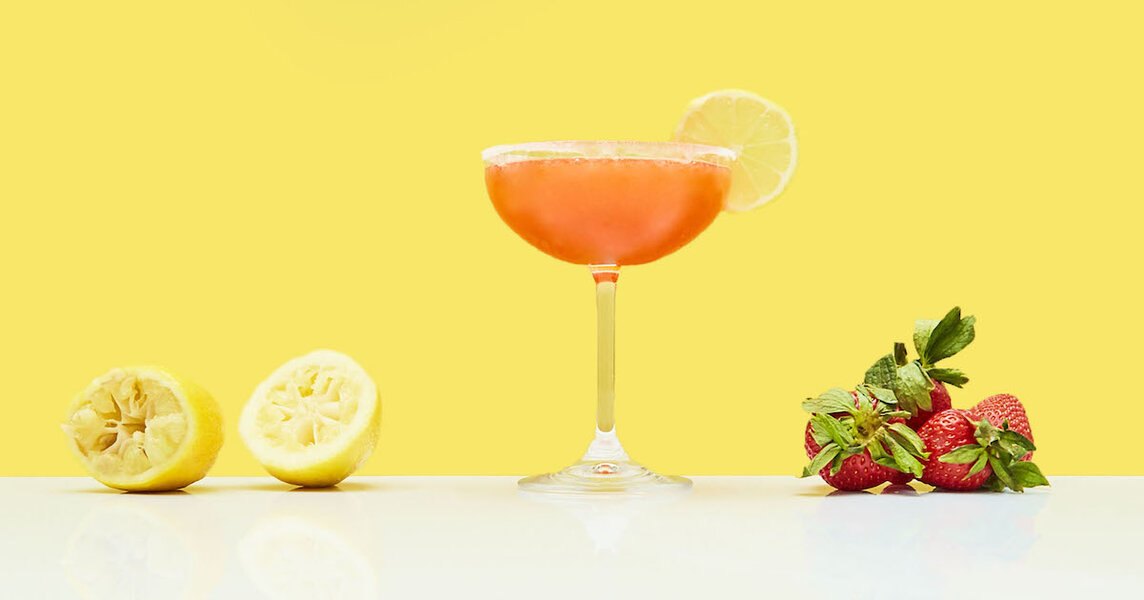 Strawberry Lemon Drop Martini