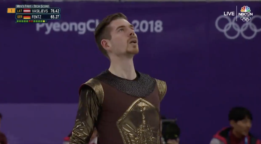 Winter Olympics 2018 Figure Skater Performs to 'Game of Thrones' Theme