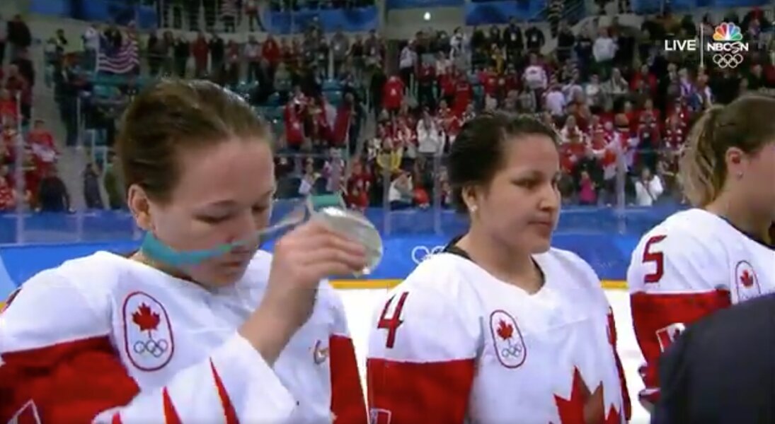 Canadian Hockey Player Jocelyne Larocque Refuses to Wear Silver Medal ...