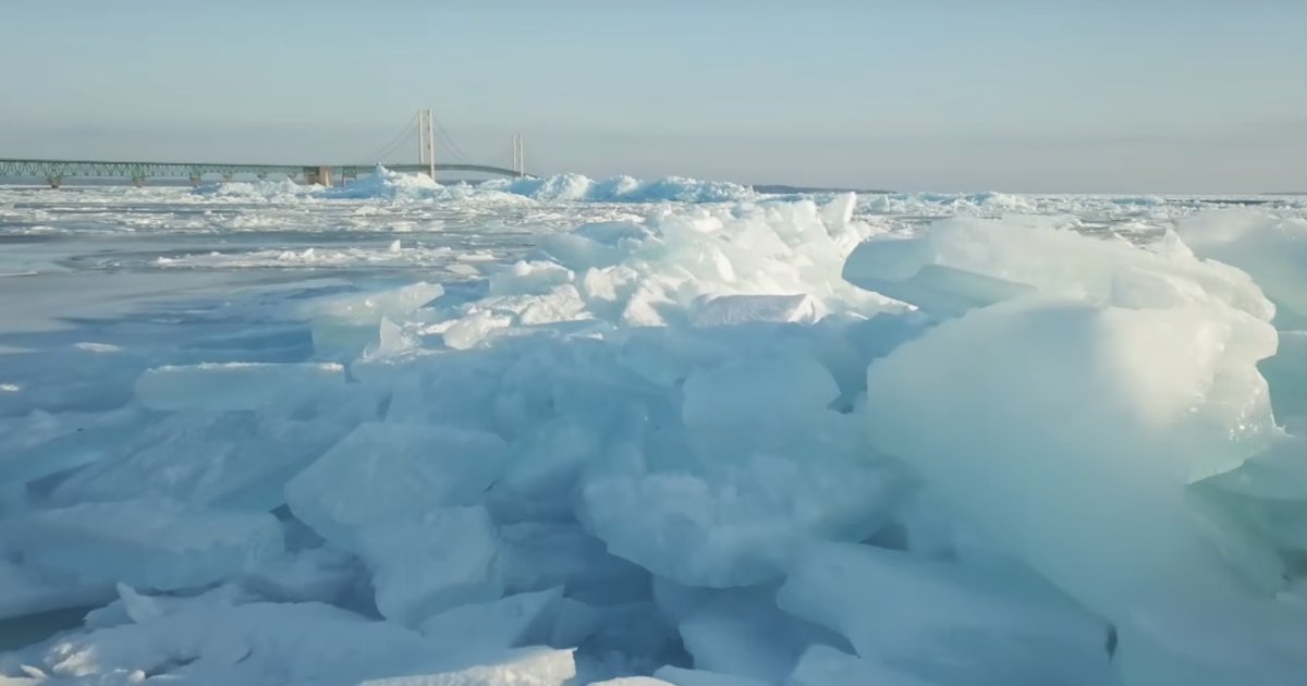 Mackinaw's Blue Ice: Photographs Are Beautiful - Thrillist