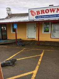 Gray seal in Browns Lobster Pound's parking lot