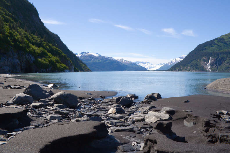 Black Sand Beach, Prince William Sound, Alaska