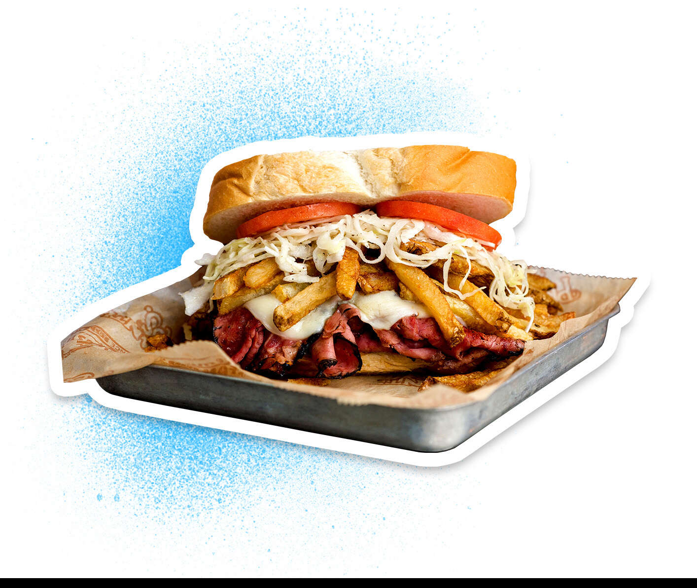 Primanti Bros french fries in sandwiches