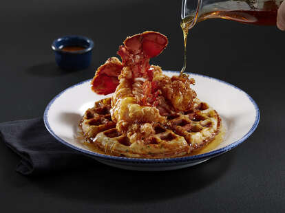 lobster and waffles