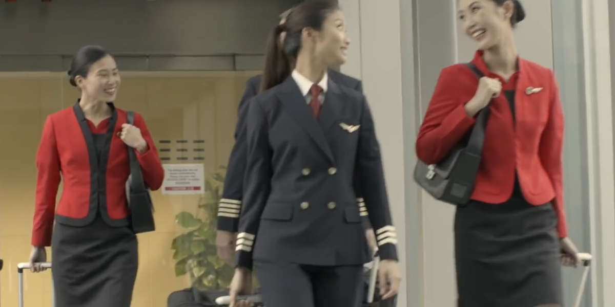 cathay pacific uniform too revealing