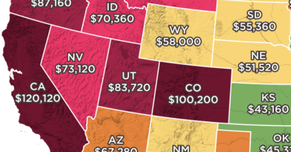 How Much You Need to Make to Afford the Average Home in Each State ...