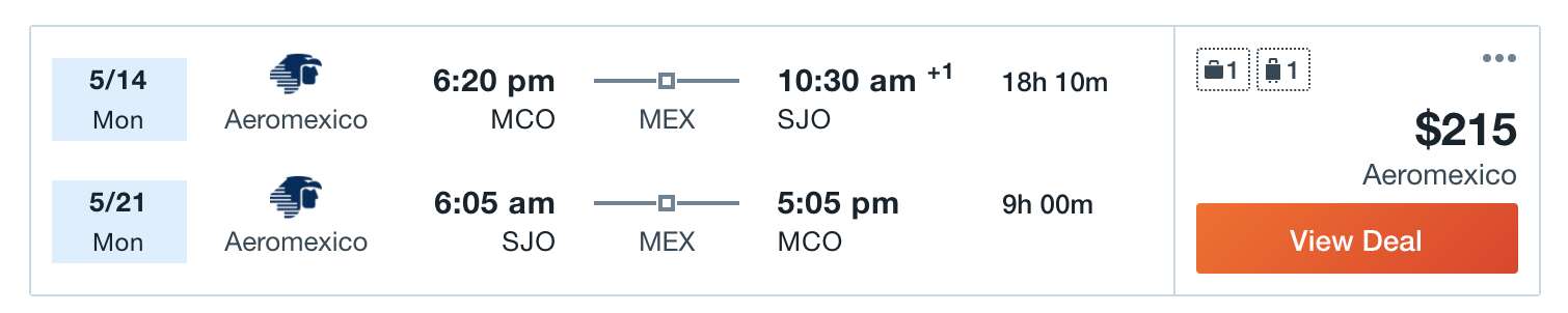 cheap flights costa rica