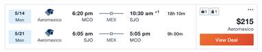 cheap flights costa rica