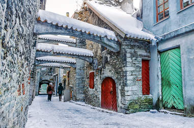 The Most Beautiful Place in Every European Country 14 St. Catherine's Passage in Tallinn