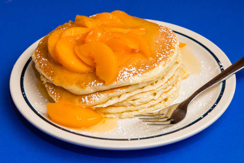 IHOP peach pancakes