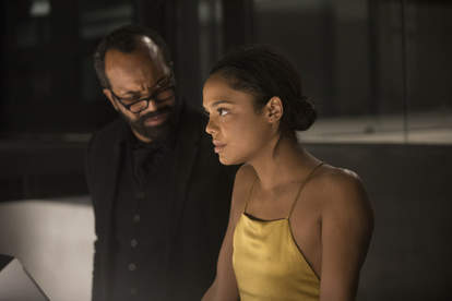 Tessa Thompson and Jeffrey Wright