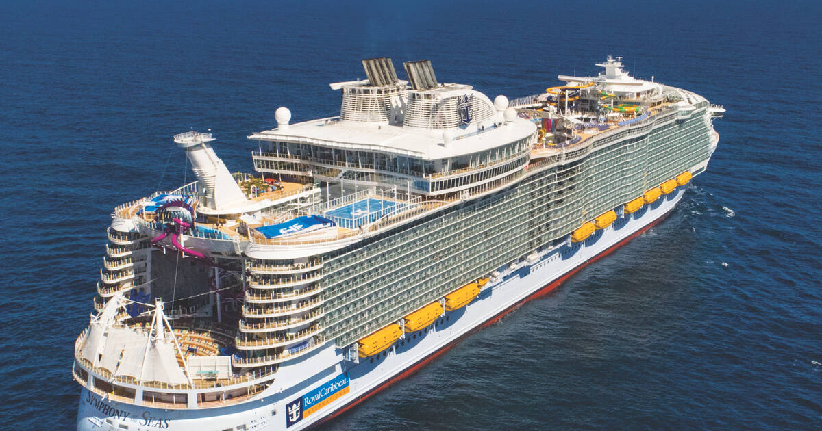 The Harmony of the Seas cruise ship is a big, brash behemoth