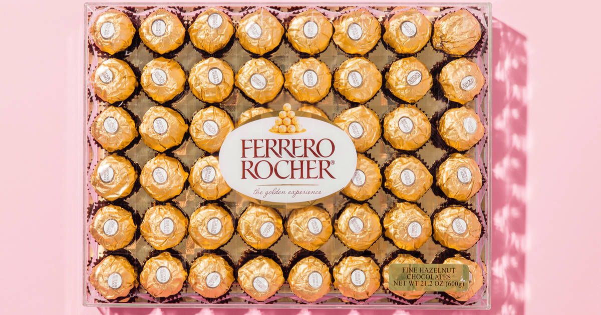 Chocolate Candy Gold Wrap Ferrero Rocher, 48 Count, Christmas Wrap