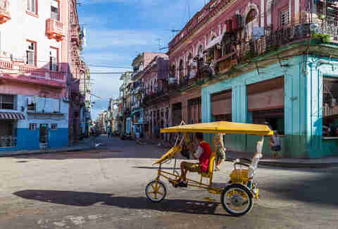 taxi on street