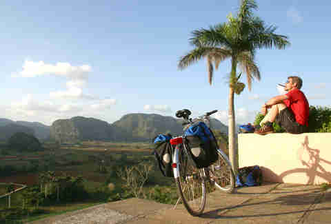 man admiring the view 