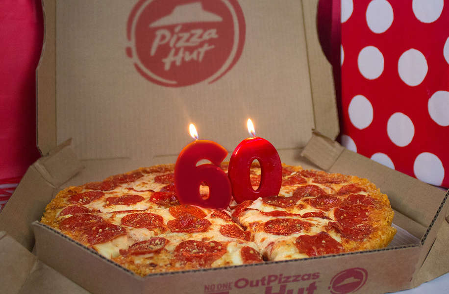 Pizza Hut Releasing Double Cheesy Crust Pan Pizza for 60th Birthday