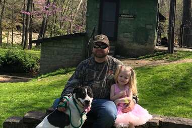 McCartney the dog at his forever home in St. Louis