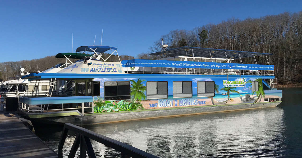 There’s a Margaritaville Booze Cruise on Lake Lanier in Thrillist