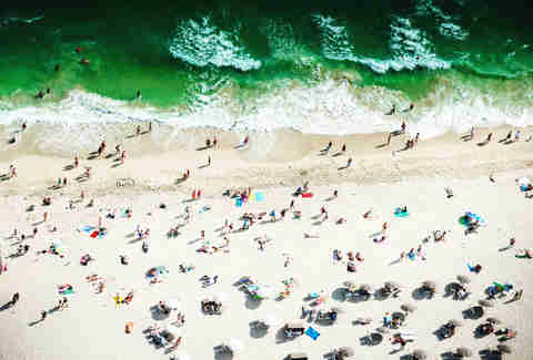 beach goers 