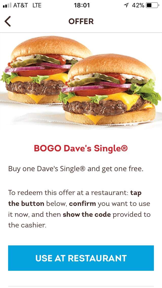 Free Wendy's Deals 2018