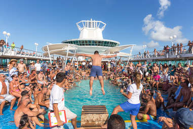 pool jumping