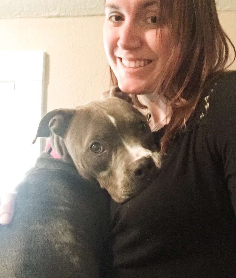 Eliza with her foster mom