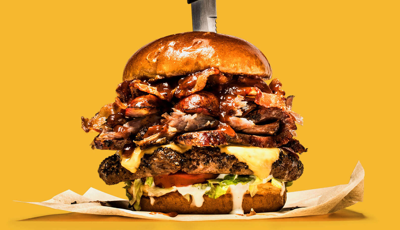 Chili's 5 Meat Boss Burger is Now Available Nationwide Thrillist