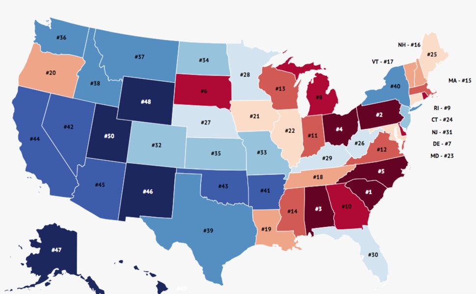 The States With The Highest Median Student Debt - Thrillist