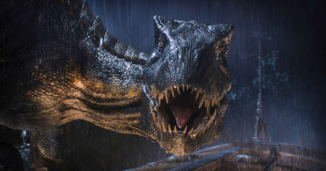 Details about    T rex  Dinosaur Indoraptor Black Jurassic World Park w  Skeleton  NEW & HTF