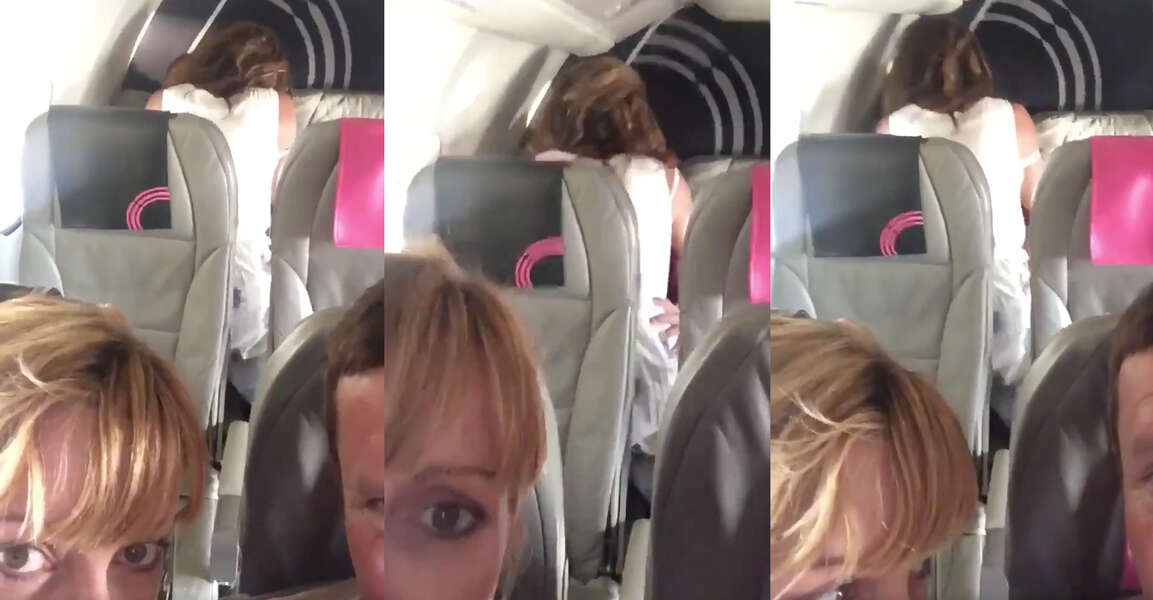 Mile High Club Couple Caught On Video Having Sex On A