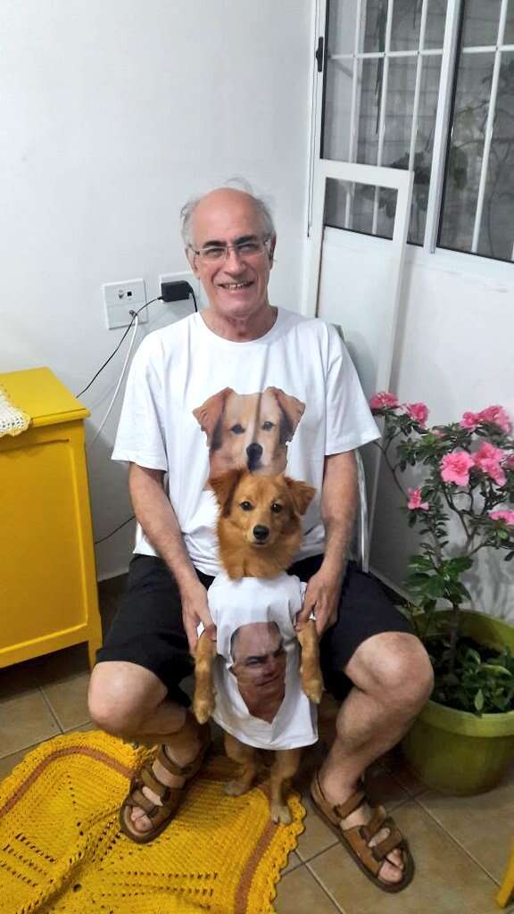 Dad and 2024 dog matching shirts