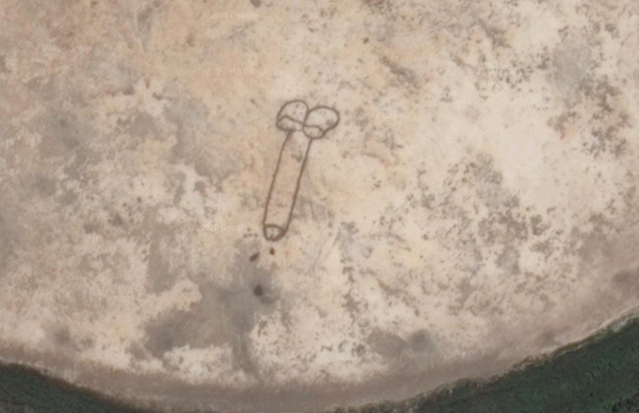 Giant Penis Drawn into Lake Visible on Google Maps in Australia - Thrillist