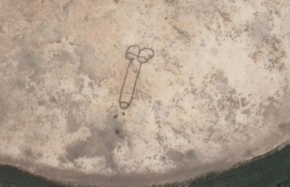 Giant Penis Drawn Into Lake Visible On Google Maps In Australia Thrillist