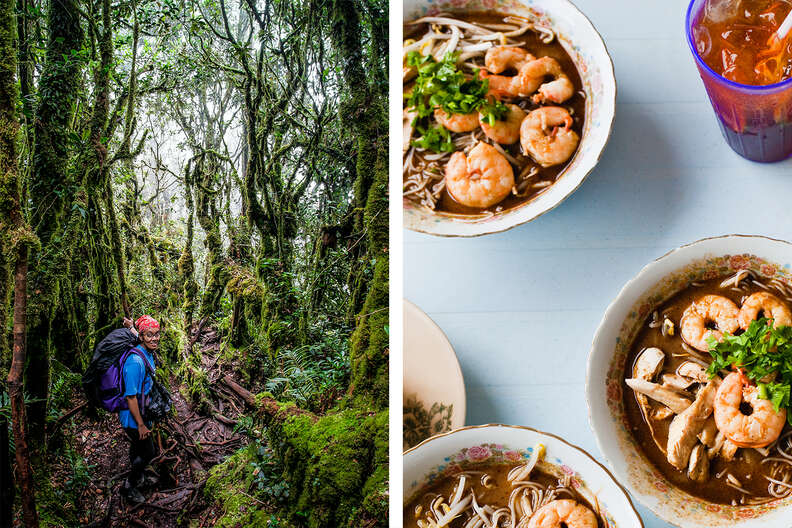 food and hiking