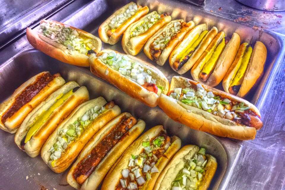 Our chili dogs are the best! Stop by The Hot Dog King's Carts in front, NYC Street Food